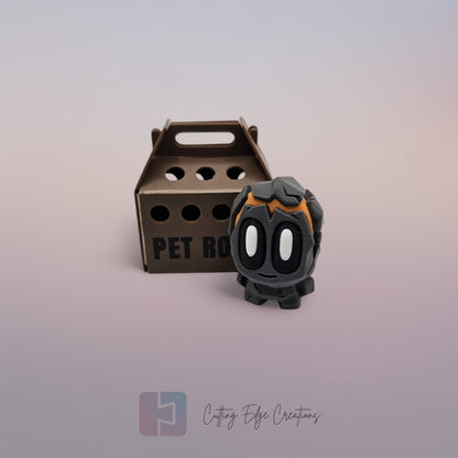Pet Rock – Original, Crystal, Sandstone, Coal, Magma, & Fossil Variants (with Carrier)
