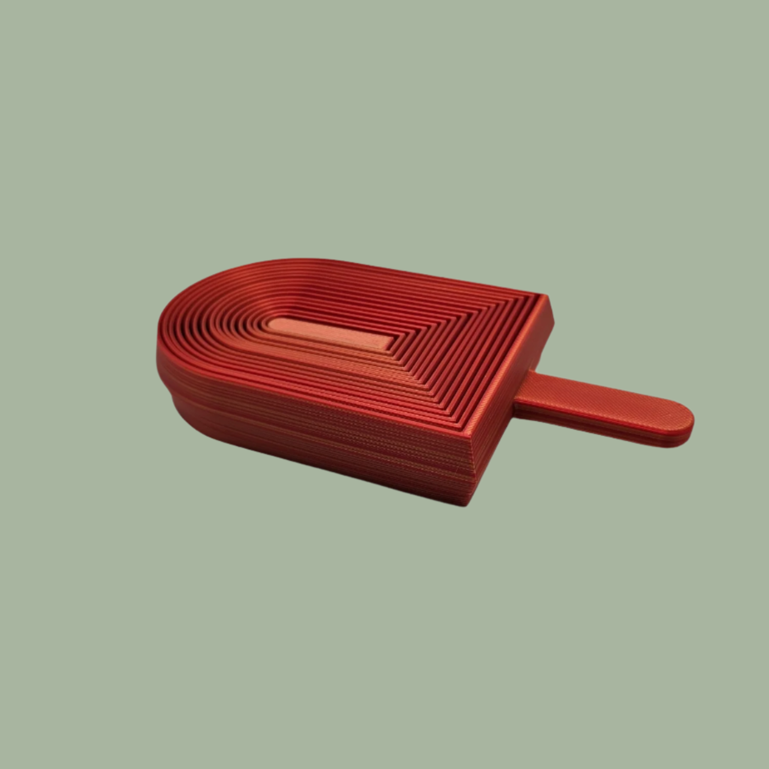 3D printed lollipop shaped fidget toy in a random colour