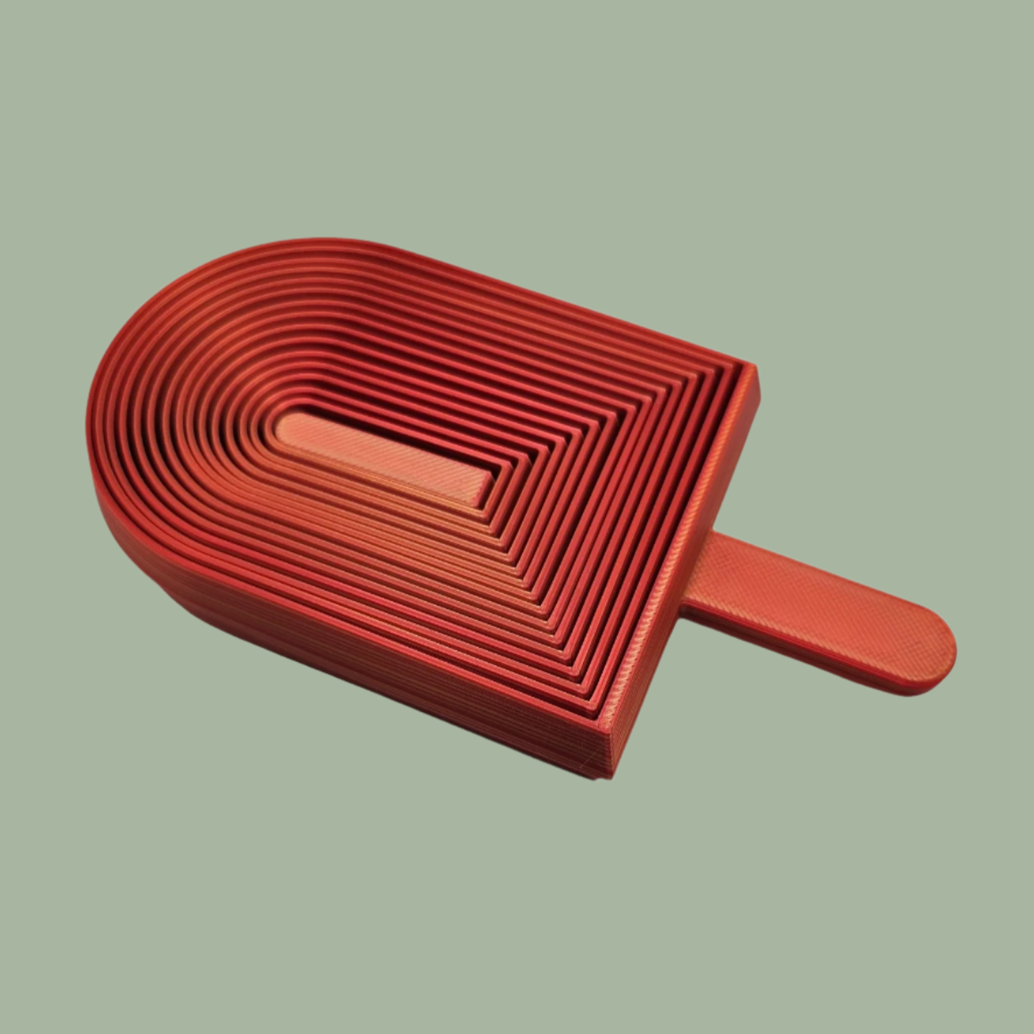3D printed lollipop shaped fidget toy in a random colour