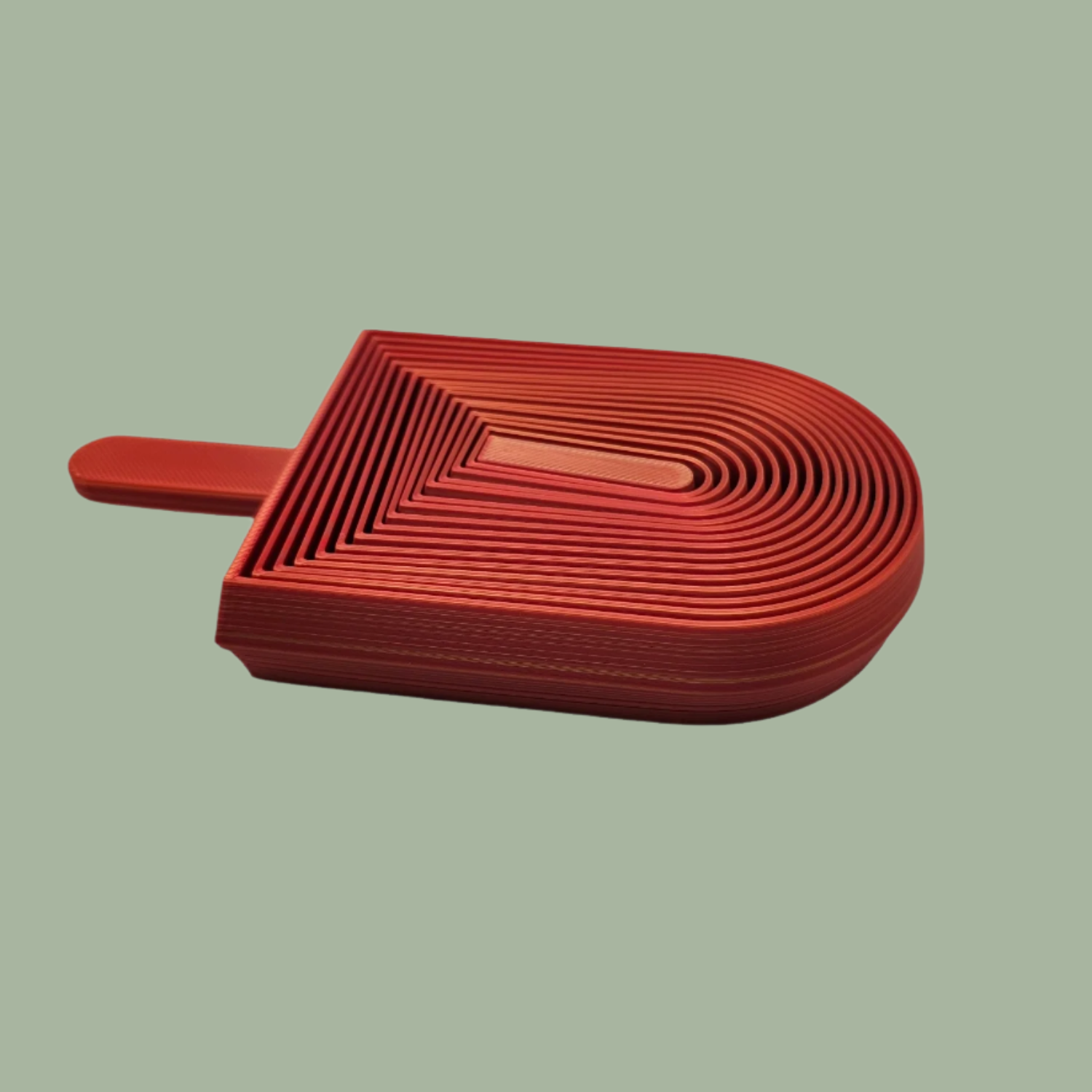 3D printed lollipop shaped fidget toy in a random colour