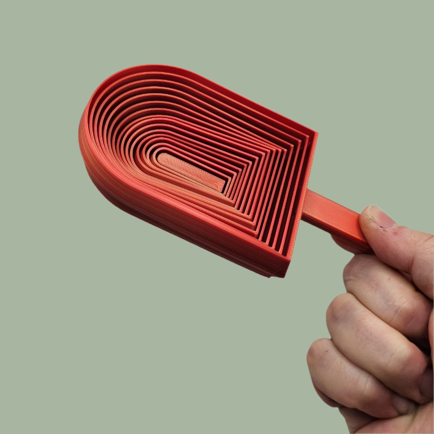 3D printed lollipop shaped fidget toy in a random colour