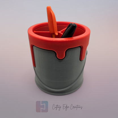 Paint Pot Pen Holder