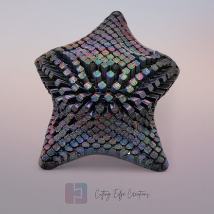3D printed articulated Finn starfish, flexible toy, handmade in the UK, desk fidget and gift.