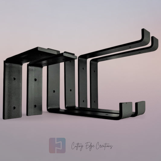 Pair of Scaffold Board Shelf Brackets including fixings
