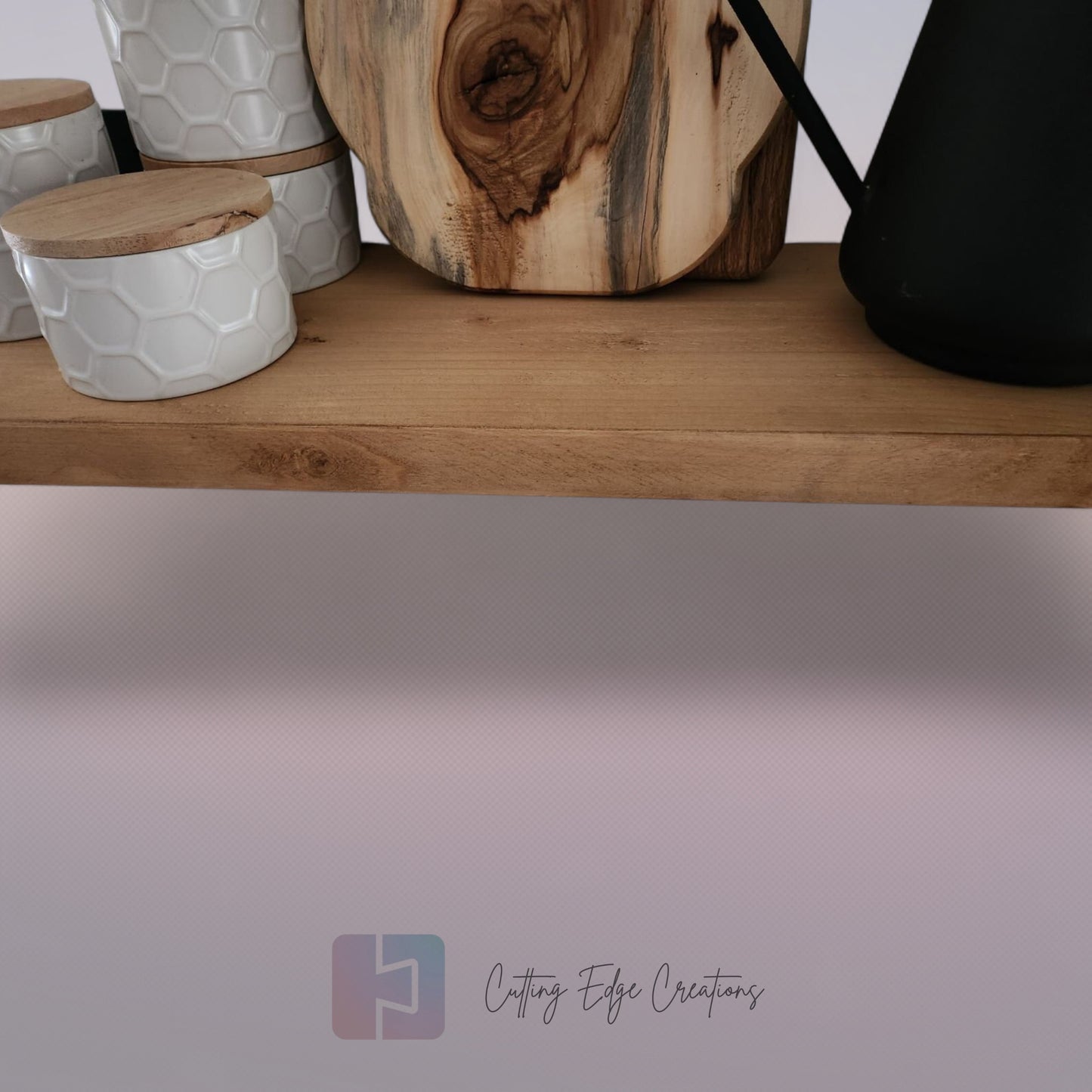 Rustic Scaffold Board Shelf — Handmade from Reclaimed Timber (No Brackets Included)