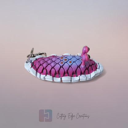 Doug the Sea Slug – Wiggly Bag Charm Keyring