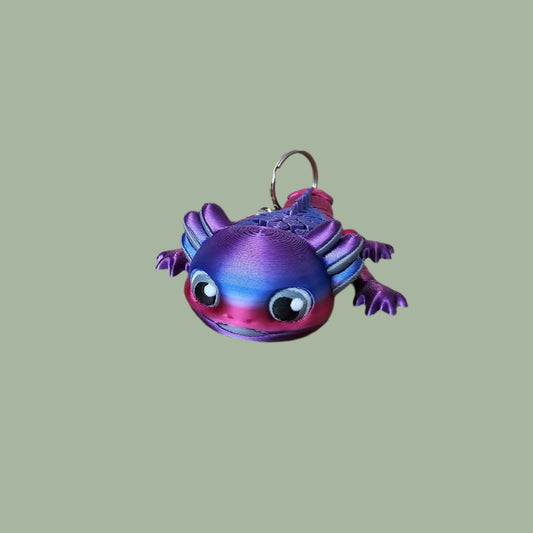 Arnie the Axolotl Flexi Keyring