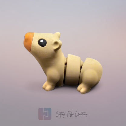 Capybara Flexi – Relaxed, Wiggly Desk Buddy with Maximum Chill