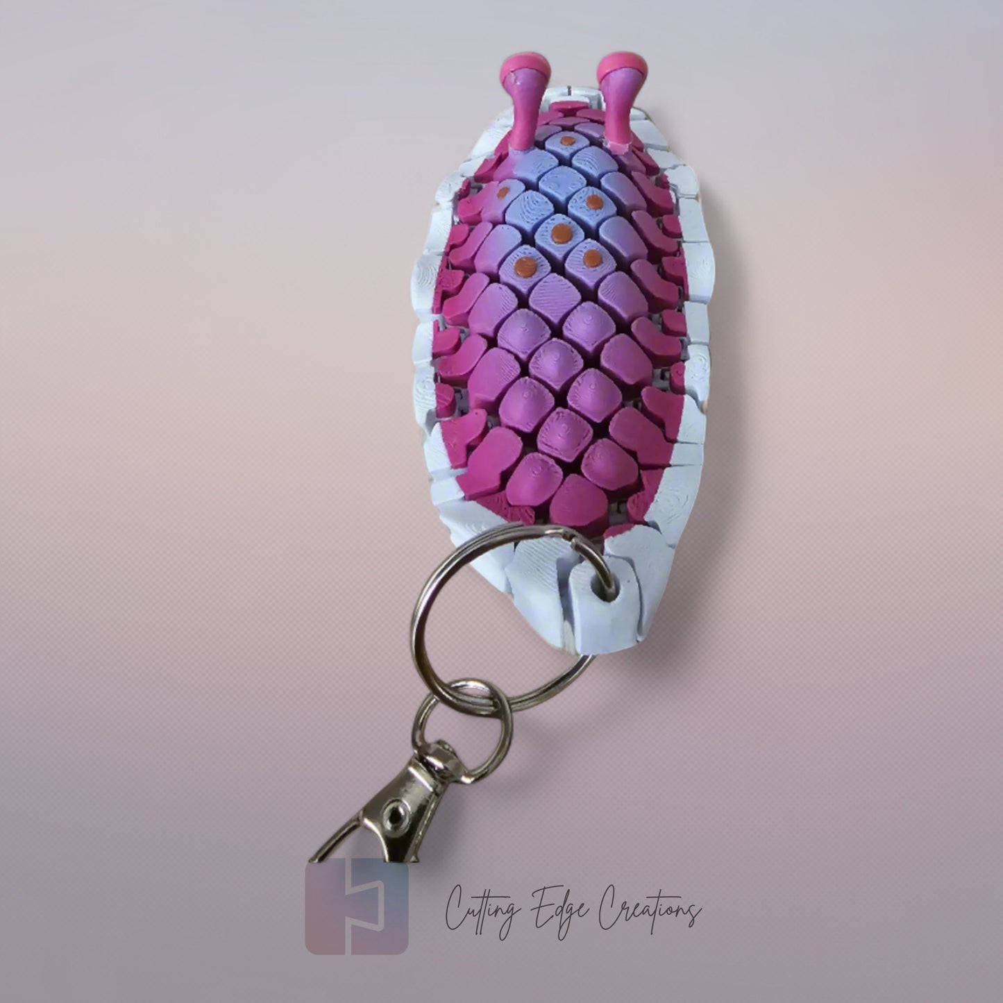 Doug the Sea Slug – Wiggly Bag Charm Keyring