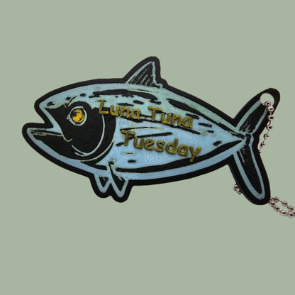 Luna Tuna Tuesday Keyring