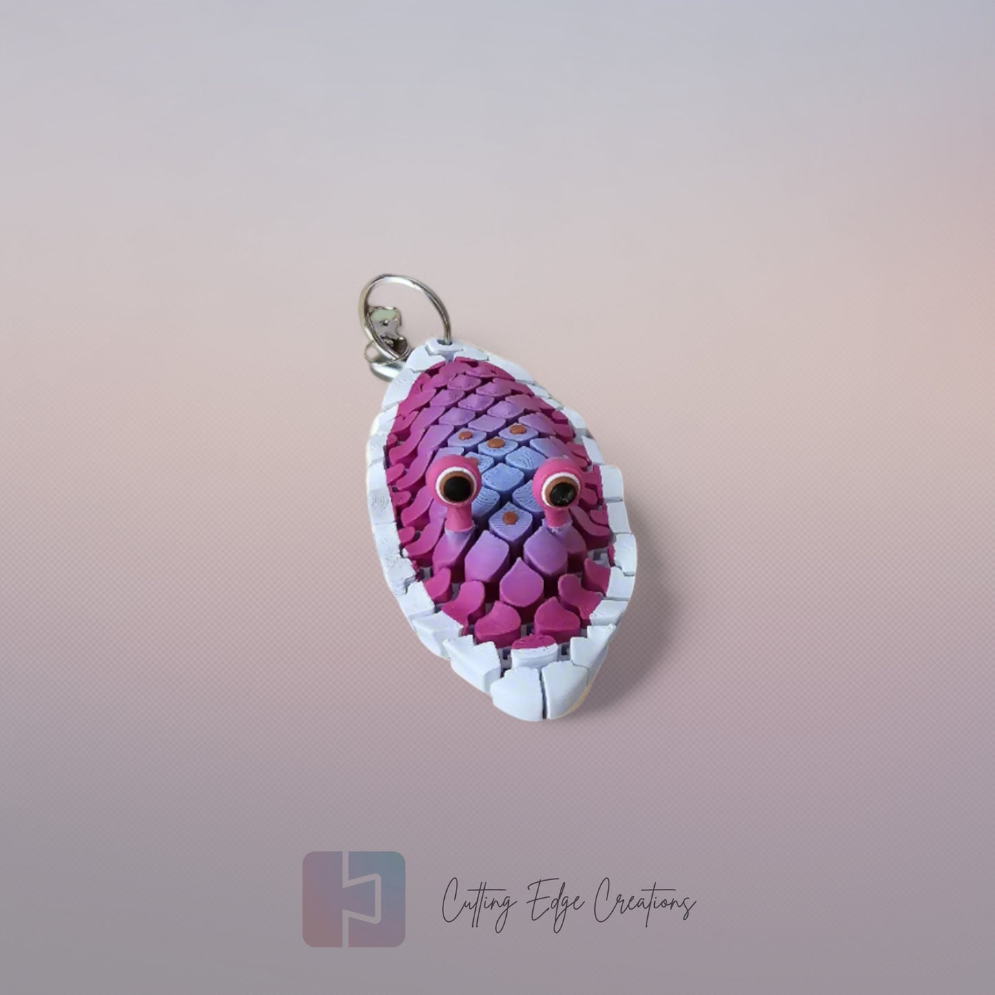 Doug the Sea Slug – Wiggly Bag Charm Keyring