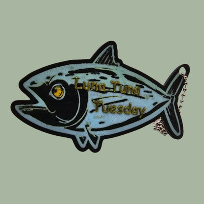 Luna Tuna Tuesday Keyring