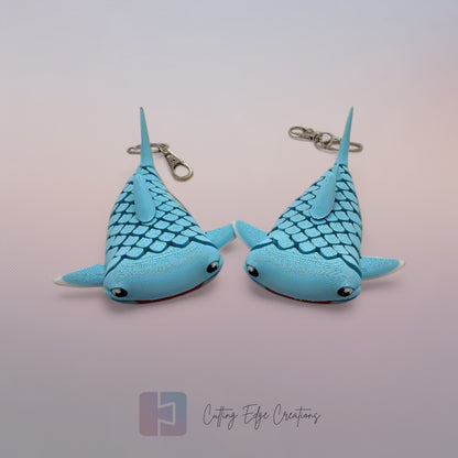 Walter the Whale Shark Flexi Keyring