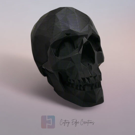 Large Gothic Low Poly Skull