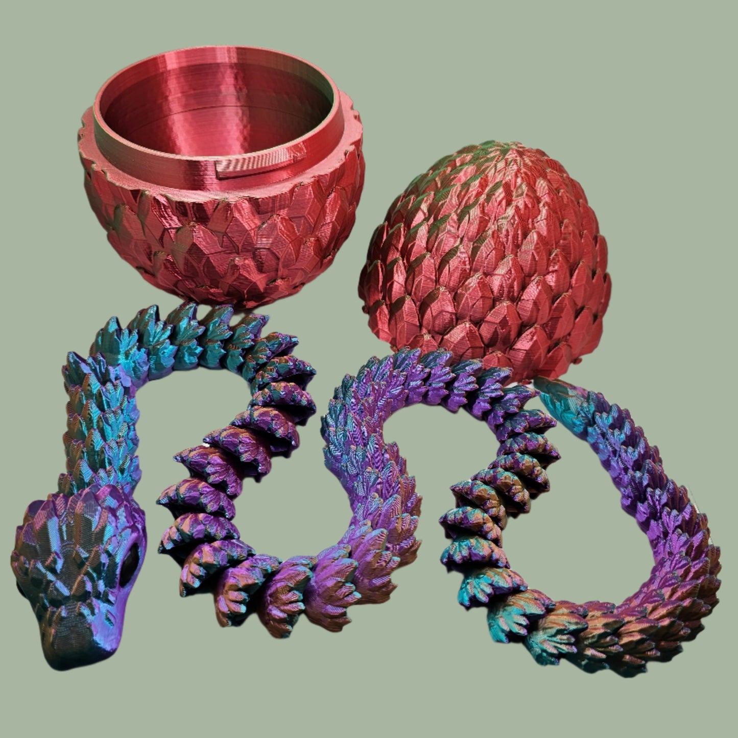 Large Snake with Egg